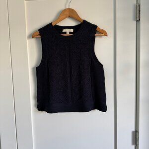 Seasalt Cornwall Navy Blue Sweater Vest Size S